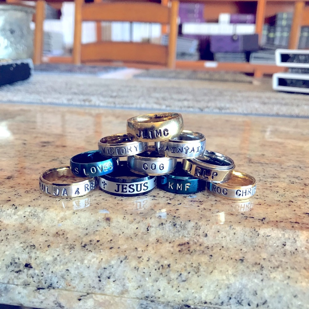 Customized Name Rings